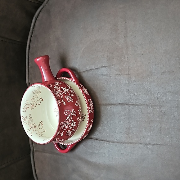 Temptations By Tara Floral Lace Pair Of Soup Bowls And Saucers - Picture 3 of 8